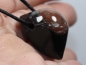 Preview: eye agate (sardonyx) with cord or silver 925