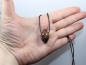 Preview: eye agate (sardonyx) with cord or silver 925