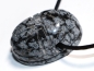 Preview: snowflake obsidian with cord or silver 925