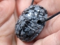 Preview: snowflake obsidian with cord or silver 925