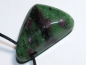 Preview: ruby in zoisite with cord or silver 925