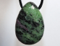 Preview: ruby in zoisite with cord or silver 925