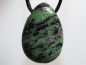 Preview: ruby in zoisite with cord or silver 925