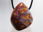 Preview: jasper-chalcedony with cord or silver 925