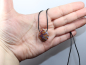 Preview: jasper-chalcedony with cord or silver 925
