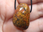 Preview: jasper-chalcedony with cord or silver 925