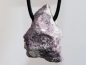 Preview: lepidolite with cord or silver 925