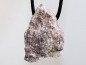 Preview: lepidolite with cord or silver 925