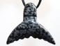 Preview: snowflake obsidian with cord or silver 925