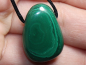 Preview: malachite with cord or silver 925