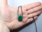 Preview: malachite with cord or silver 925