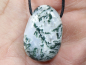 Preview: tree agate with cord or silver 925