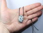 Preview: tree agate with cord or silver 925