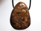 Preview: bronzite with cord or silver 925