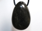 Preview: gold obsidian with cord or silver 925