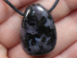 Preview: gabbro with cord or silver 925