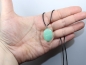 Preview: chrysoprase with cord or silver 925