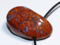Preview: jasper-chalcedony with cord or silver 925