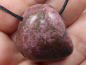 Preview: ruby with cord or silver 925