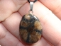 Preview: cross stone with cord or silver 925