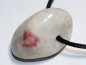 Preview: Cinnabar in quartz with cord or silver 925