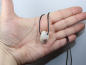 Preview: Cinnabar in quartz with cord or silver 925