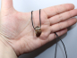 Preview: Prasiolith mit Band oder Silber 925