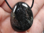 Preview: anthophyllite with cord or silver 925