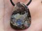 Preview: Boulder opal with cord