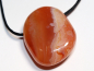 Preview: carnelian-agate with cord or silver 925