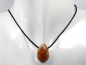Preview: fire calcite with cord or silver 925
