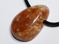 Preview: fire calcite with cord or silver 925