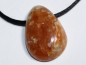 Preview: fire calcite with cord or silver 925