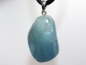 Preview: aquamarine with cord or silver 925