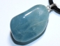 Preview: aquamarine with cord or silver 925