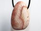Preview: rhodochrosite with cord or silver 925