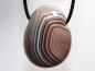 Preview: Botswana agate with cord or silver 925