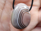 Preview: Botswana agate with cord or silver 925