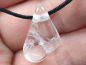 Preview: goshenite with cord or silver 925