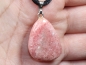 Preview: rhodochrosite with cord or silver 925