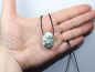 Preview: tree agate with cord or silver 925
