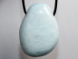 Preview: blauer Aragonit mit Band oder Silber 925
