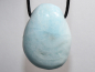 Preview: blauer Aragonit mit Band oder Silber 925