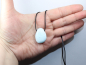 Preview: blauer Aragonit mit Band oder Silber 925