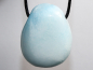 Preview: blauer Aragonit mit Band oder Silber 925