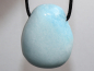 Preview: blauer Aragonit mit Band oder Silber 925