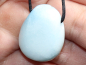 Preview: blauer Aragonit mit Band oder Silber 925