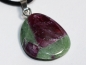 Preview: ruby in zoisite with cord or silver 925