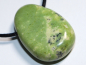 Preview: chrysoprase with cord or silver 925