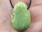 Preview: chrysoprase with cord or silver 925